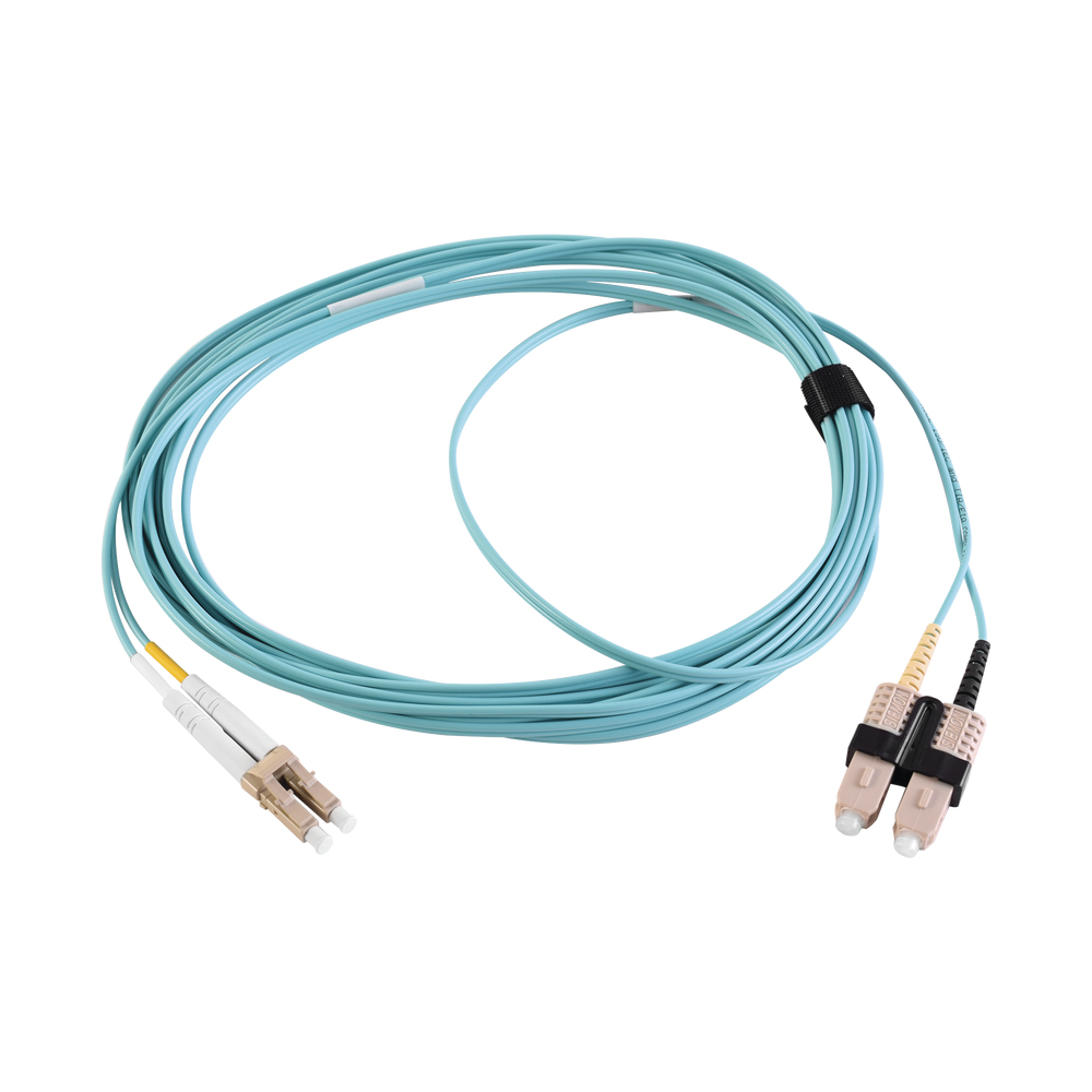 Siemon FJ2-LCSC5L-05AQ cable InfiniBand y de fibra óptica 5 m LC SC OFNR Azul
