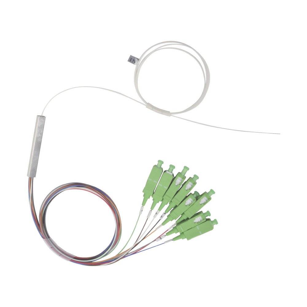 FiberHome PLC-108-SCAPC divisor o combinador de cable Combinador/separador de cables Verde, Multicolor