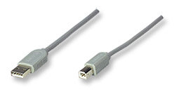 Manhattan 341028 cable USB USB 1.1 5 m USB A USB B Gris