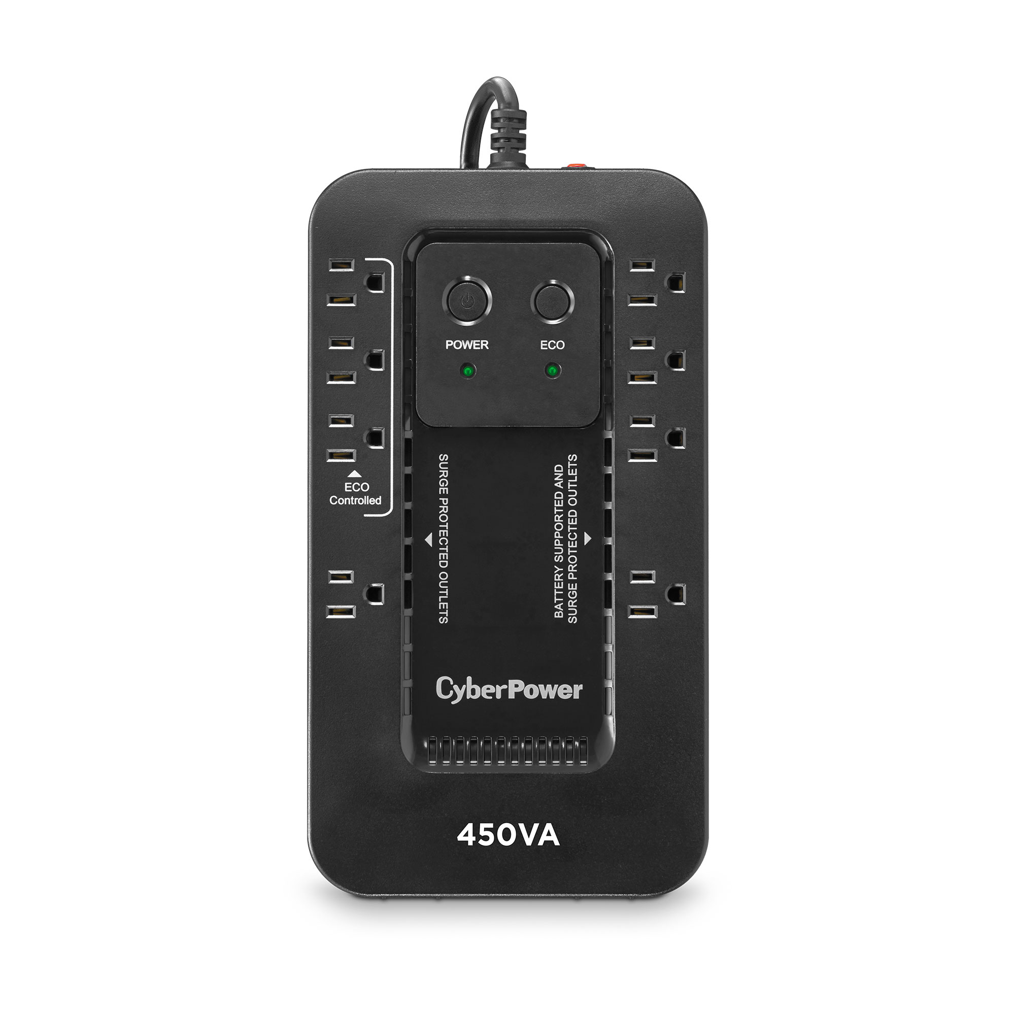 CyberPower EC450G sistema de alimentación ininterrumpida (UPS) En espera (Fuera de línea) 0.45 kVA 260 W 8 salidas AC