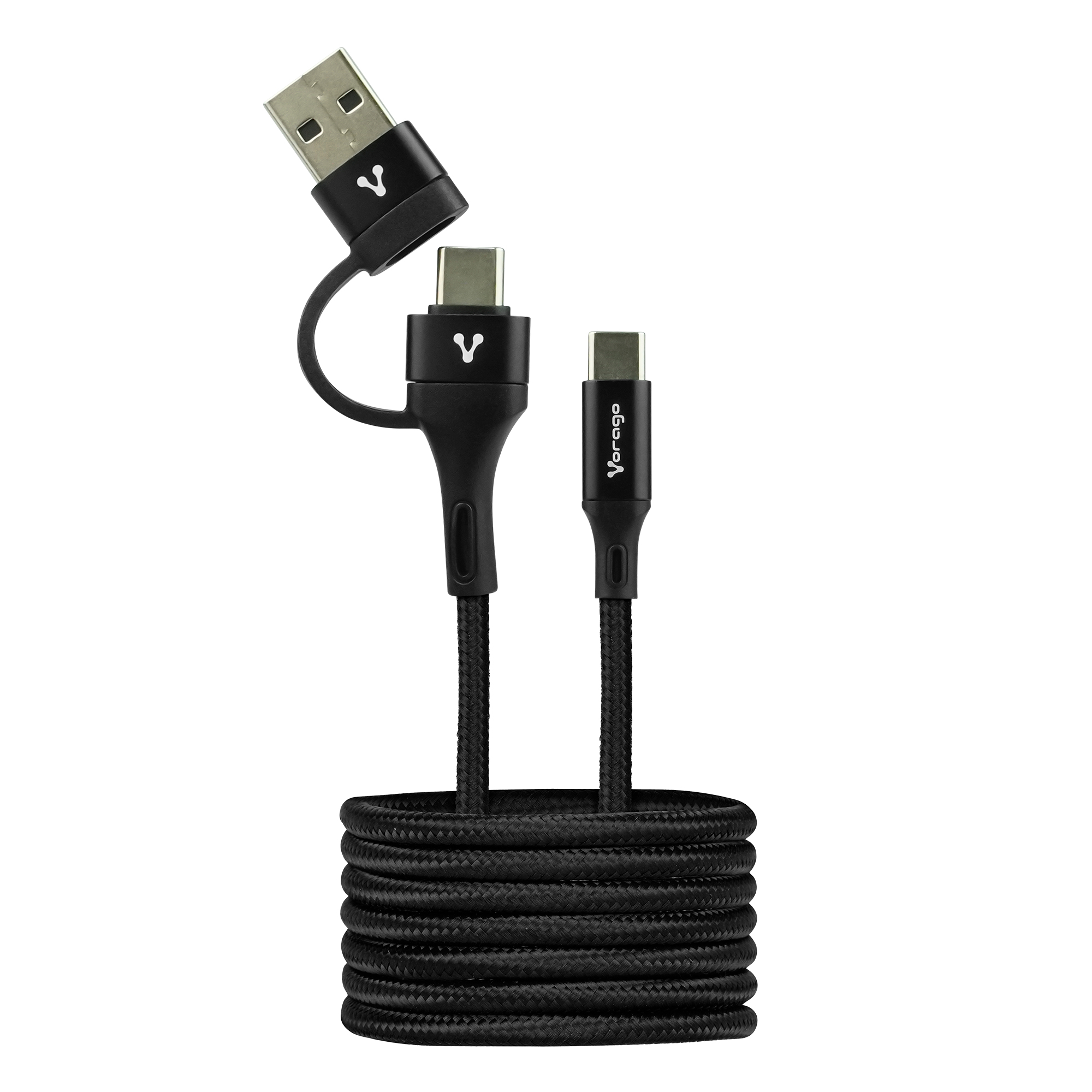 Vorago CAB-126 cable USB 1 m USB A/USB C USB C Negro