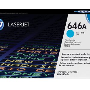 HP Cartucho de tóner original LaserJet 646A cian