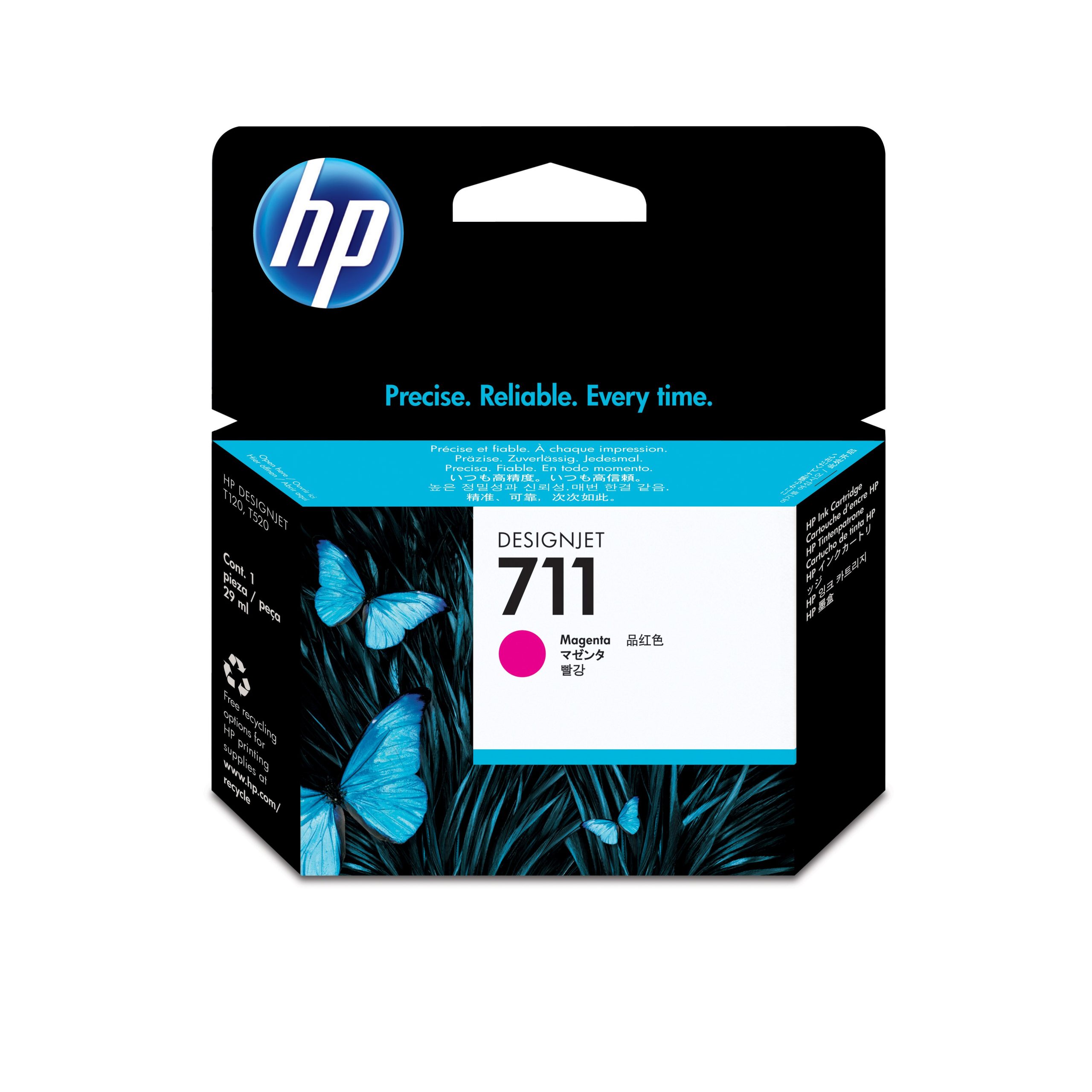HP Cartucho de tinta DesignJet 711 magenta de 29 ml