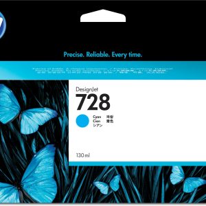 HP Cartucho de tinta DesignJet 728 cian de 130 ml