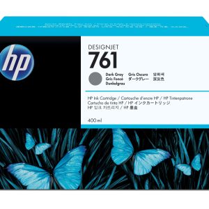 HP Cartucho de tinta DesignJet 761 de 400 ml gris oscuro
