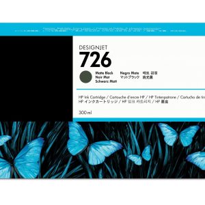 HP Cartucho de tinta DesignJet 726 negro mate de 300 ml