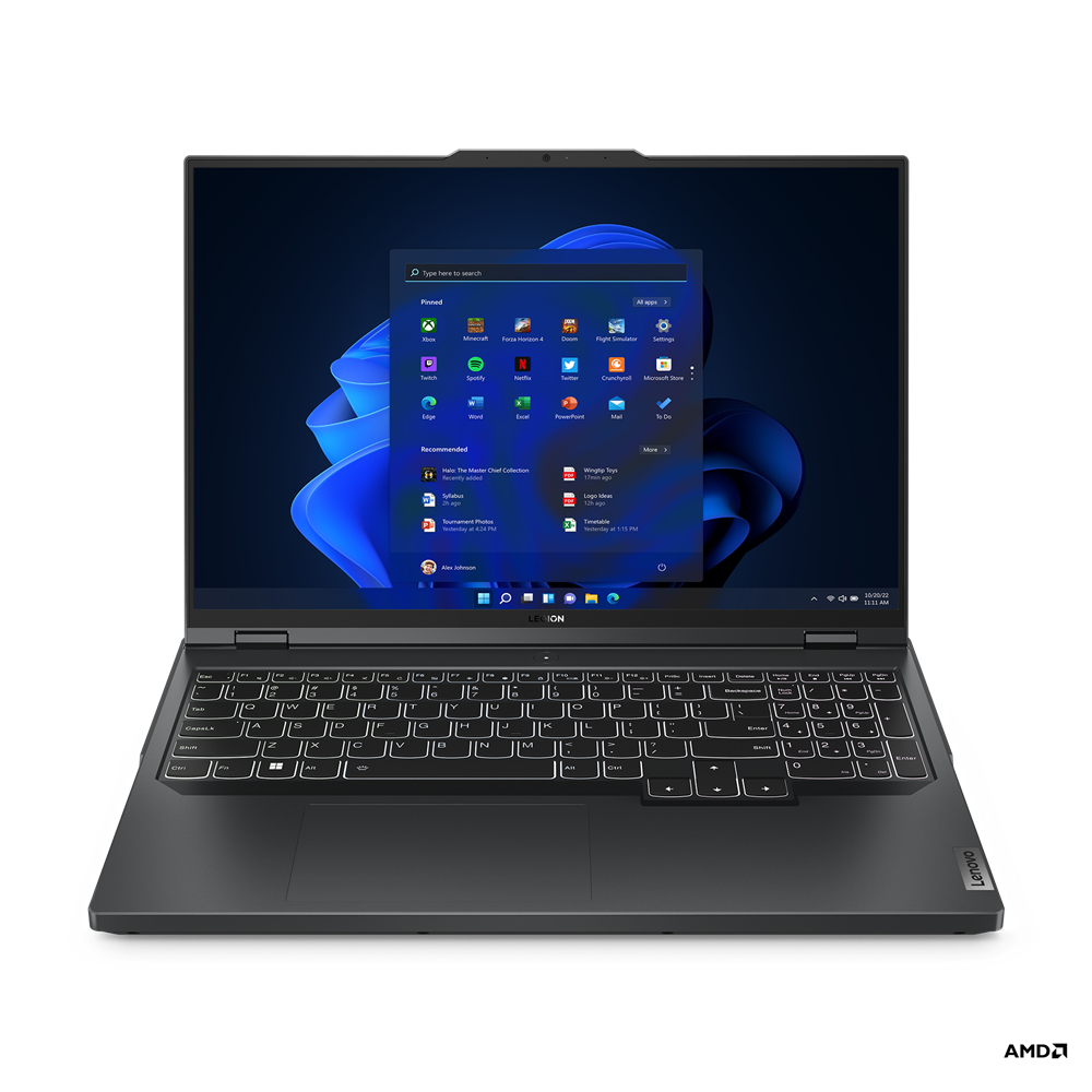 Lenovo Legion Pro 5 16ARX8 AMD Ryzen™ 7 7745HX Portátil 40,6 cm (16") WQXGA 16 GB DDR5-SDRAM 512 GB SSD NVIDIA GeForce RTX 4060 Wi-Fi 6E (802.11ax) Windows 11 Home Español Gris