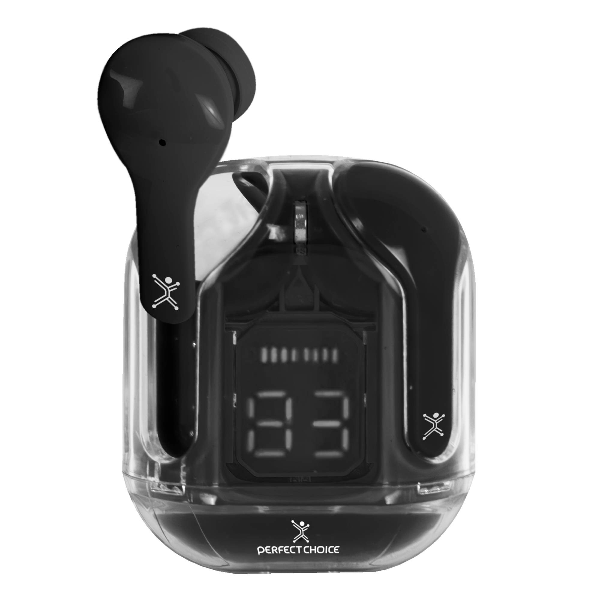 Perfect Choice PC-117025 audífono y auriculare Auriculares True Wireless Stereo (TWS) Intra auditivo Música Bluetooth Negro