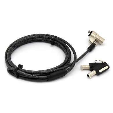 Generic 764465 cable antirrobo Negro 1.8 m