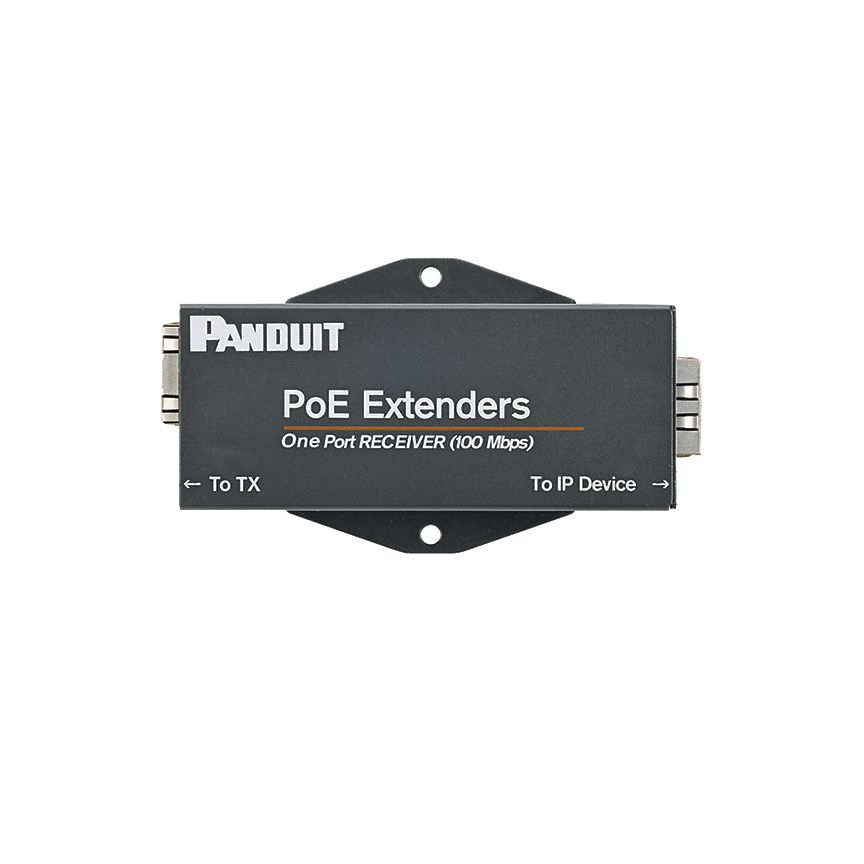 Panduit POEXRX1 extensor de red Receptor de red Negro