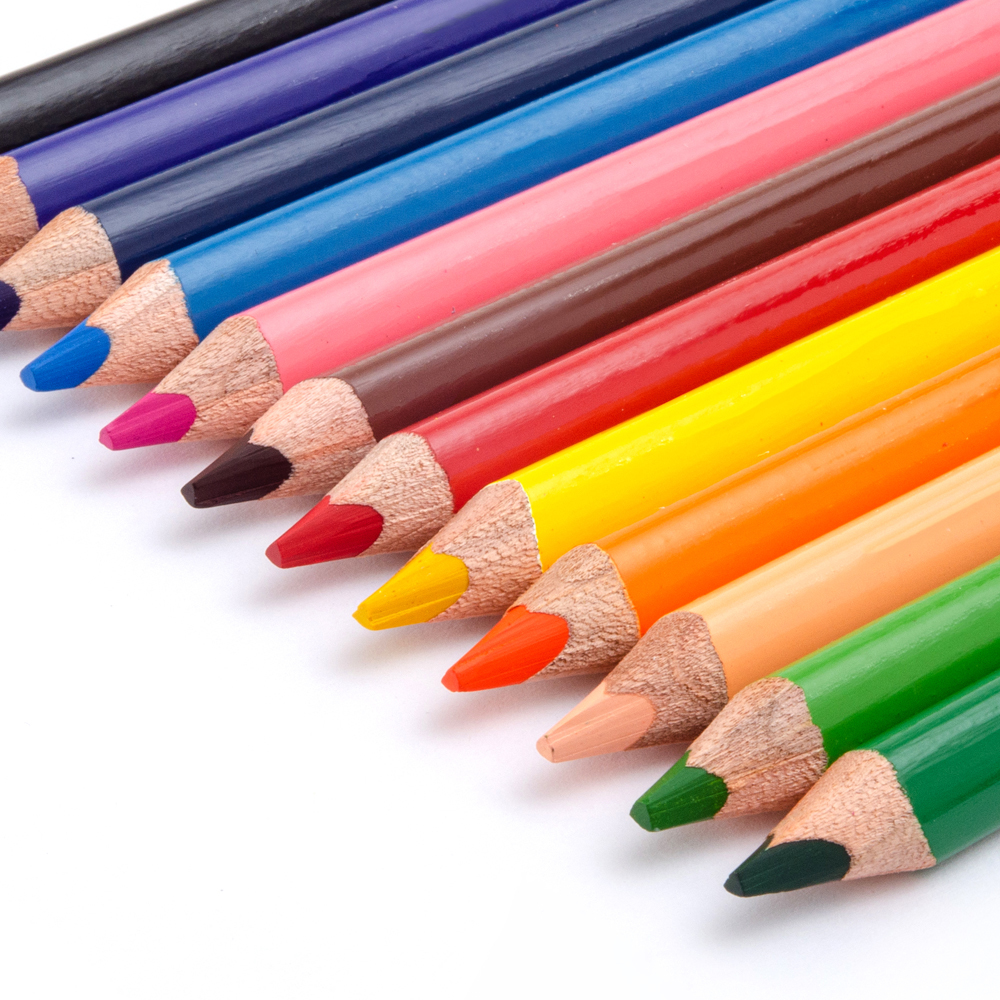 Pelikan 30330306 lápiz de colores Negro, Azul, Verde, Multicolor, Naranja, Rojo, Violeta, Amarillo 12 pieza(s)