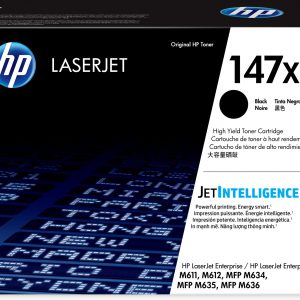HP LaserJet Cartucho de tóner original 147X de alto rendimiento, negro