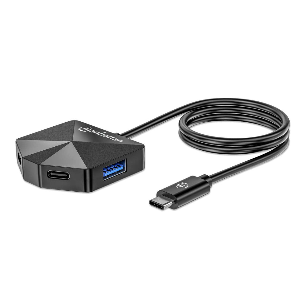 Manhattan 181150 base para portátil y replicador de puertos Alámbrico USB 3.2 Gen 2 (3.1 Gen 2) Type-C Negro