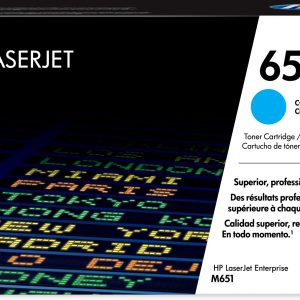 HP Cartucho de tóner original 654A LaserJet cian