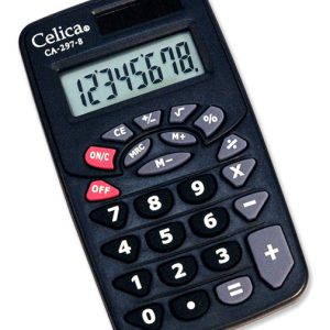 Celica CA-297-8 calculadora Bolsillo Calculadora básica Negro