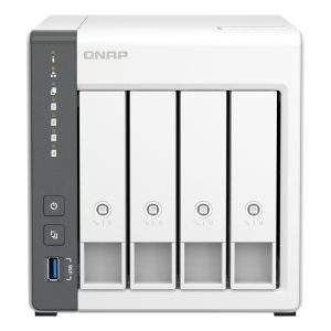 QNAP TS-433 NAS Tower ARM Cortex-A55 4 GB 0 TB QNAP Turbo System Blanco