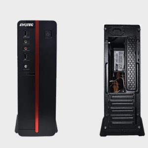 Evotec EV-1011 gabinete de computadora Mini Tower Negro 600 W