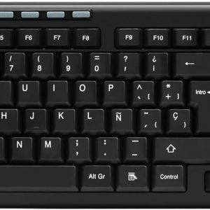 Acteck TM100 teclado Hogar RF inalámbrica + USB QWERTY Negro