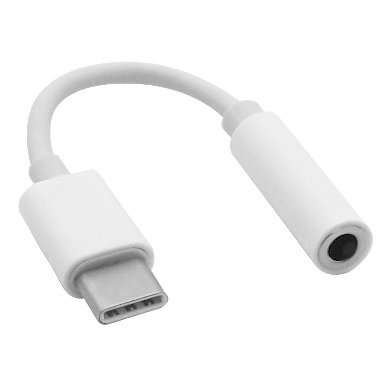 BRobotix 170229 cable de teléfono móvil Blanco 0.1 m USB C 3,5mm