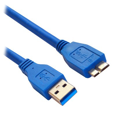 BRobotix 364126 cable USB USB 3.2 Gen 1 (3.1 Gen 1) 1.8 m USB A Micro-USB B Azul