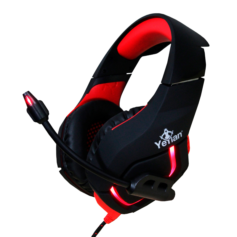 Yeyian YDW-33402 audífono y auriculare Auriculares Alámbrico Diadema Juego Negro, Rojo