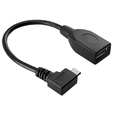 BRobotix 097242 cable USB USB 2.0 0.1 m Micro-USB B USB A Negro