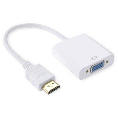 BRobotix 110910 cambiadores de género de cables HDMI VGA Blanco