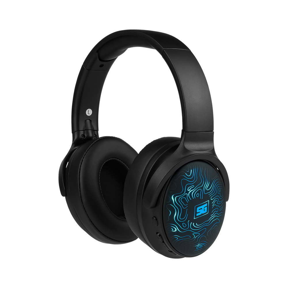 Vorago HPB-401-LED audífono y auriculare Auriculares Inalámbrico y alámbrico Diadema Llamadas/Música USB Tipo C Bluetooth Negro