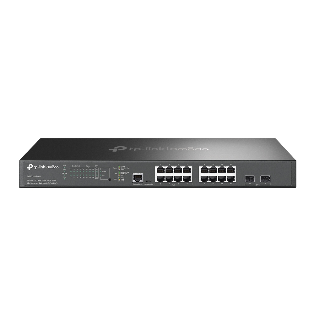 TP-Link Omada SG3218XP-M2 dispositivo de redes Gestionado L2+ 2.5G Ethernet (100/1000/2500) Energía sobre Ethernet (PoE) 1U Negro