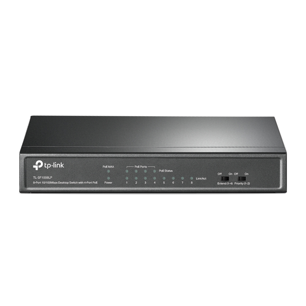 TP-Link TL-SF1008LP dispositivo de redes No administrado Fast Ethernet (10/100) Energía sobre Ethernet (PoE) Negro