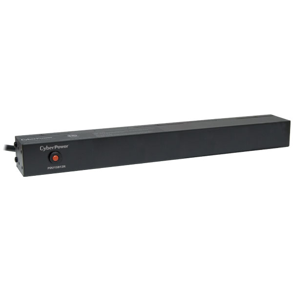 CyberPower PDU15B12R unidad de distribución de energía (PDUs) 12 salidas AC 1U Negro