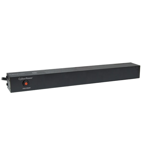 CyberPower PDU15B8R unidad de distribución de energía (PDUs) 8 salidas AC 1U Negro