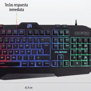 Balam Rush BR-929639 teclado Juego USB Negro