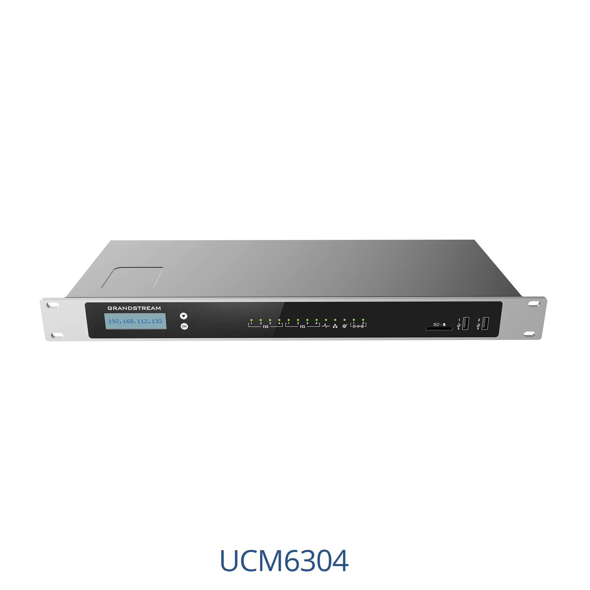 Grandstream Networks UCM6304 Sistema de centralita privada (PBX) 2000 usuario(s) IP Centrex (alojada/IP virtual)