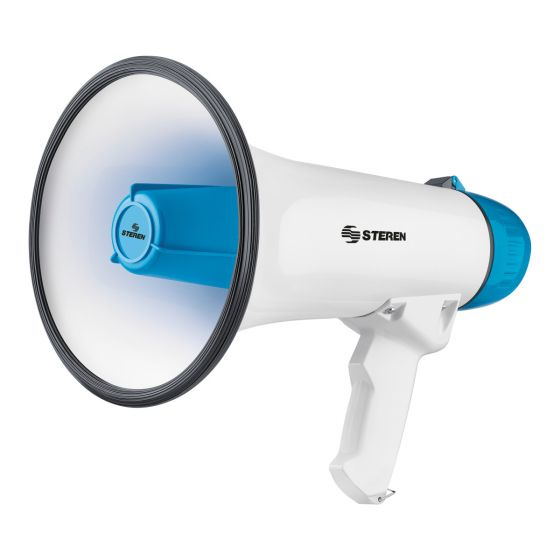 Steren MG-255 megáfono Exterior 25 W Azul, Blanco