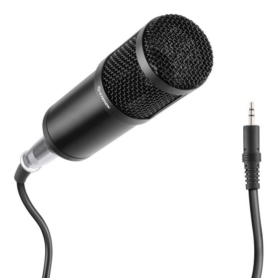 Steren MIC-650 micrófono Negro Micrófono para PC