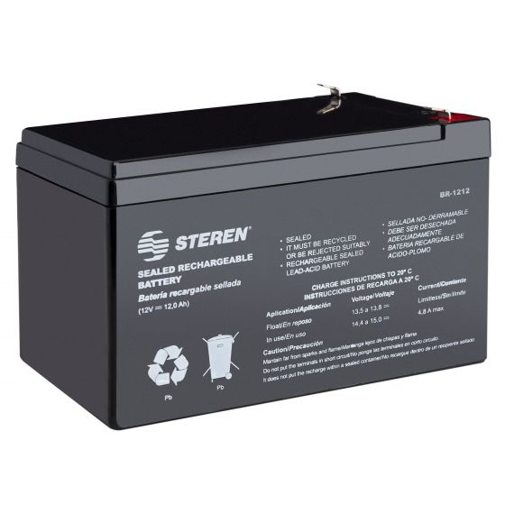Steren BR-1212 batería recargable industrial Sealed Lead Acid (VRLA) 12000 mAh 12 V
