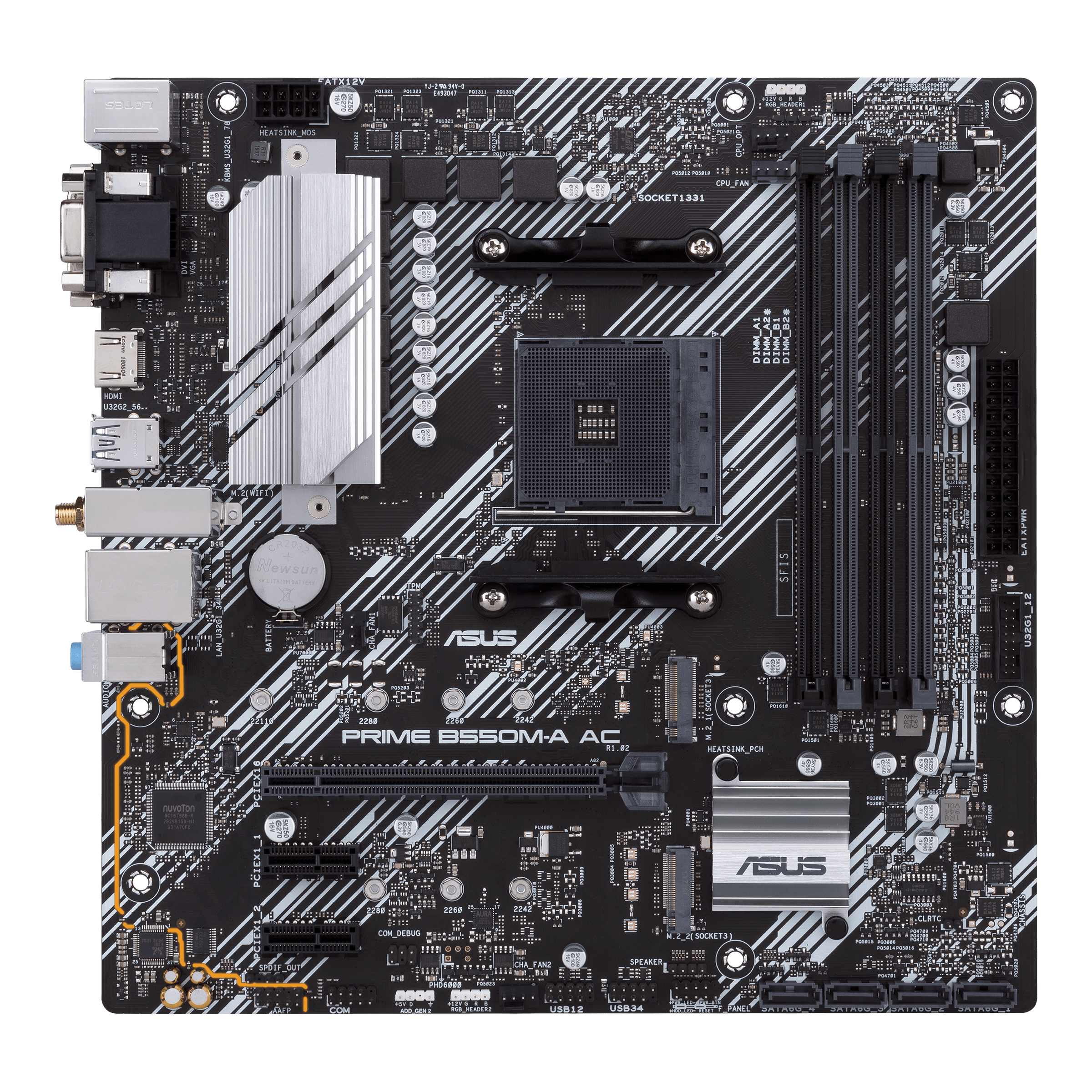 ASUS PRIME B550M-A AC AMD B550 Enchufe AM4 Micro ATX