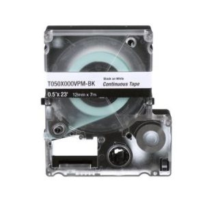 Panduit T038X000VPM-BK etiqueta de impresora Negro, Transparente