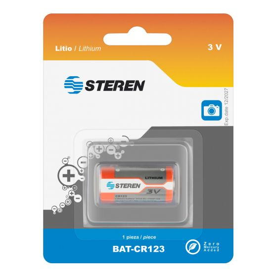 Steren BAT-CR123 batería para grabadoras o cámara Litio 1400 mAh