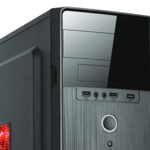 Stylos STPGAC5B gabinete de computadora Mini Tower Negro, Rojo 500 W