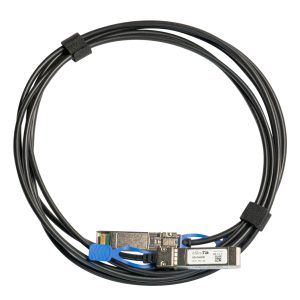 Mikrotik XS+DA0001 cable InfiniBand y de fibra óptica 1 m SFP/SFP+/SFP28 Negro