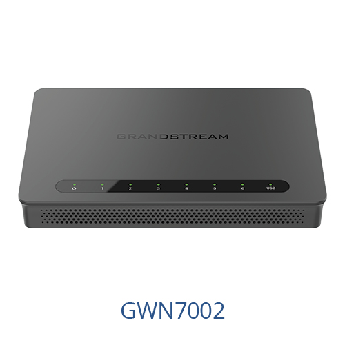 Grandstream Networks GWN7002 enrutador 2.5 Gigabit Ethernet, Gigabit Ethernet Negro