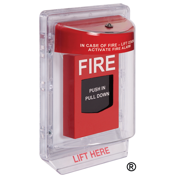 STI 1200 caja para sistema de alarma Rojo, Transparente