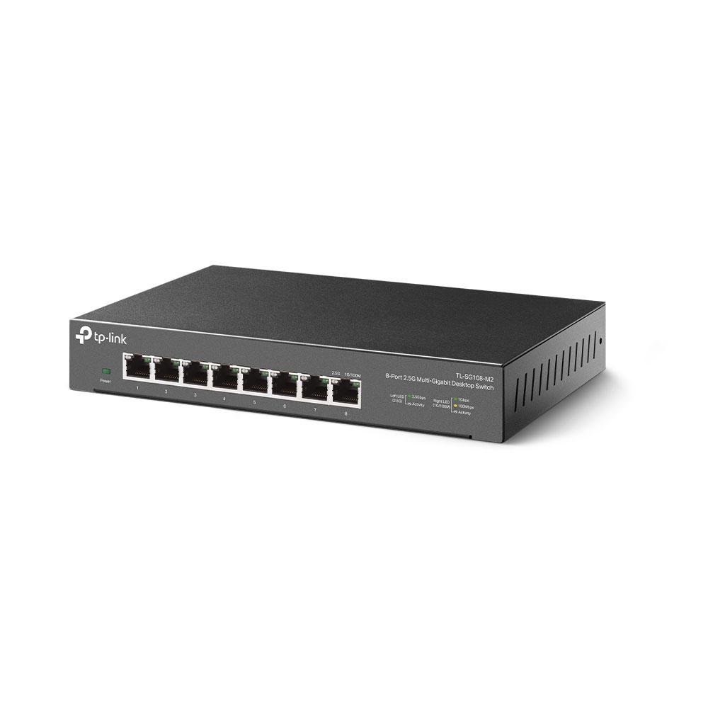 TP-Link TL-SG108-M2 dispositivo de redes No administrado 2.5G Ethernet (100/1000/2500) Negro