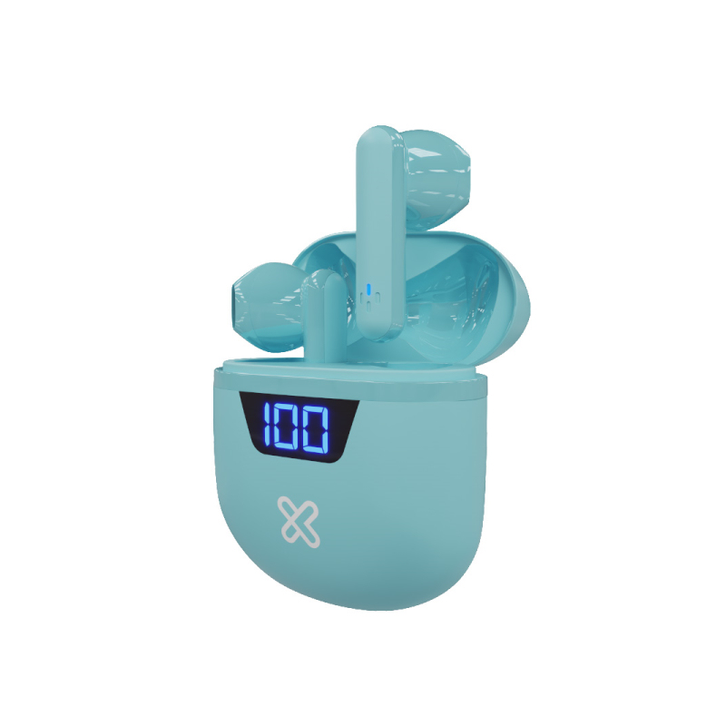 Klip Xtreme Touchbuds Auriculares True Wireless Stereo (TWS) Intra auditivo Llamadas/Música USB Tipo C Bluetooth Color aguamarina