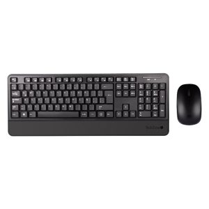 TechZone TZCOMBINA07 teclado Ratón incluido Hogar RF inalámbrico QWERTY Negro
