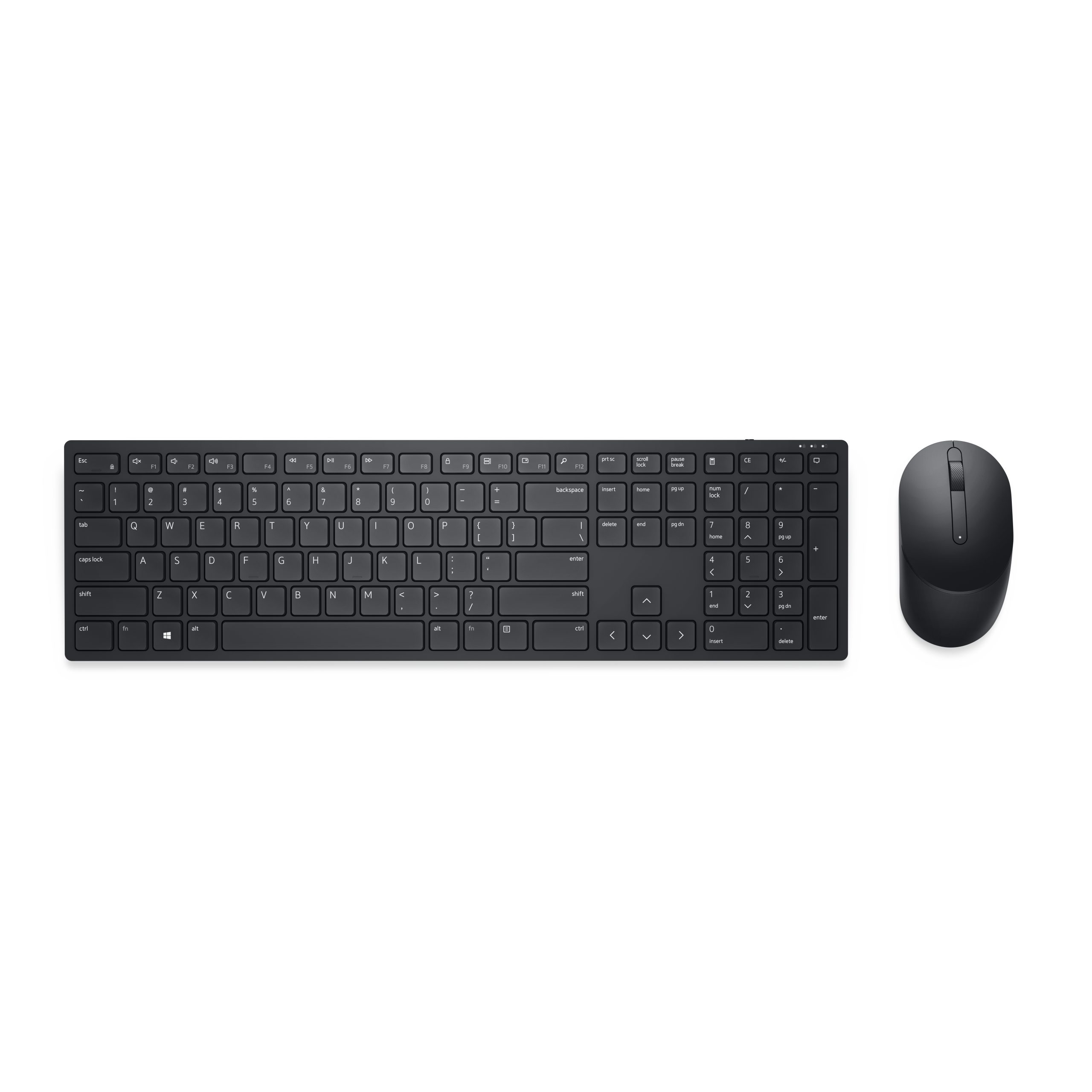 DELL KM5221W teclado Ratón incluido Oficina RF inalámbrico Inglés de EE.UU. Negro