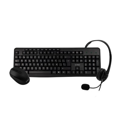 Acteck AC-931687 teclado Oficina USB QWERTY Negro