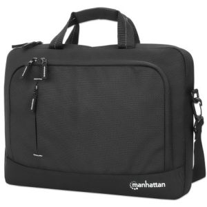 Manhattan 440363 maletín para laptop 35.8 cm (14.1") Bolsa tipo mensajero Negro